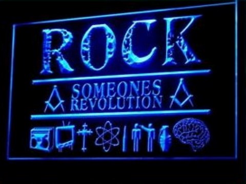 Rock Someones Revolution LED Neon Sign